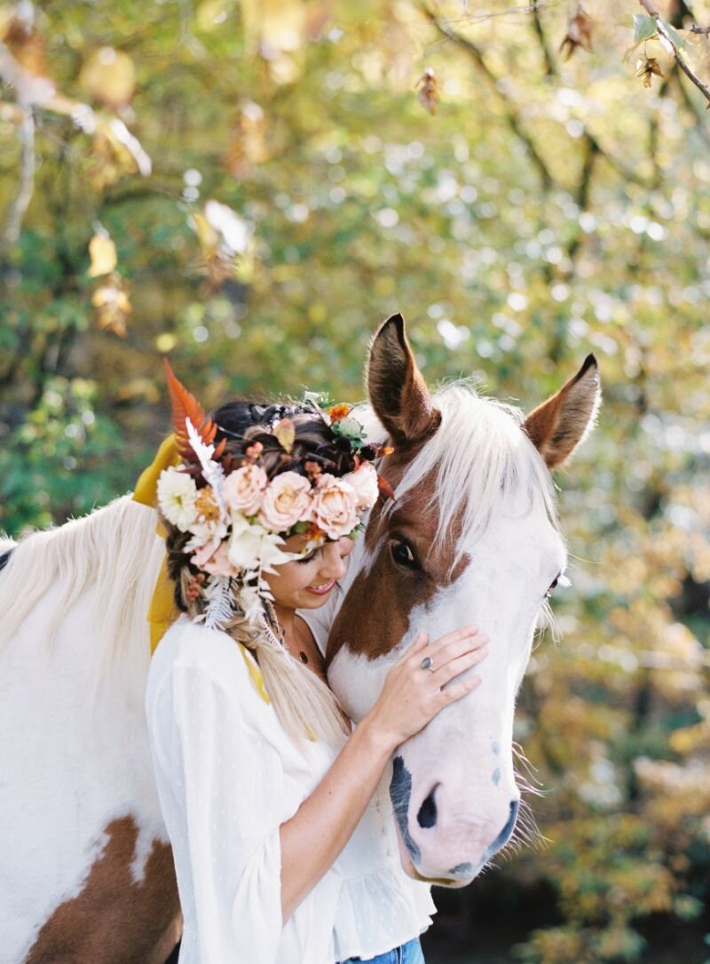 Fall inspired flower crown