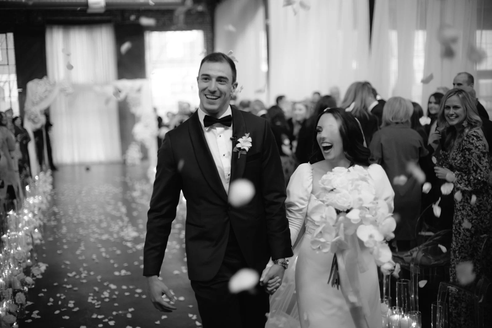 Black and White Wedding with a Modern Edge