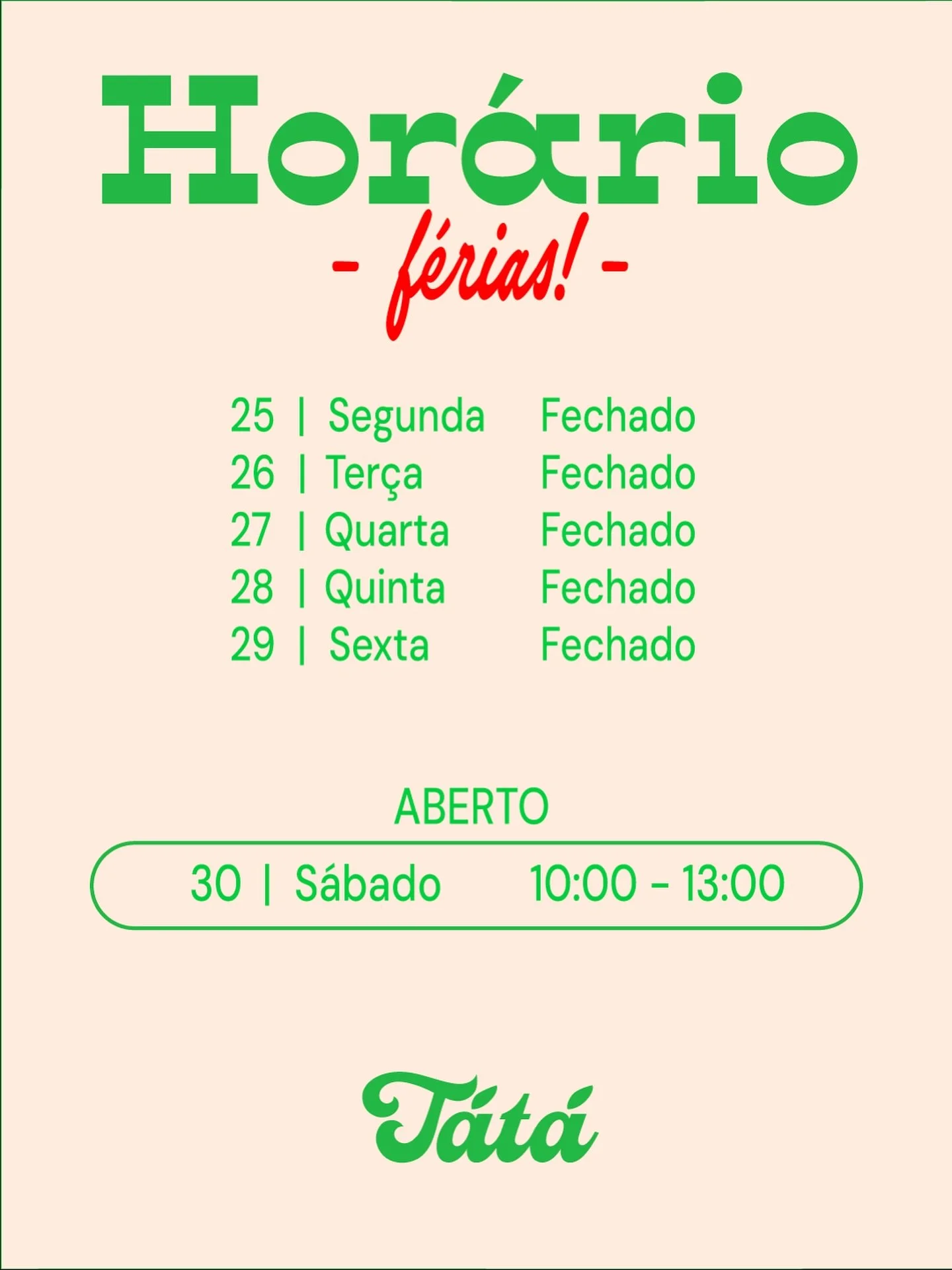 Voltamos S&aacute;bado! At&eacute; j&aacute;! ✌️