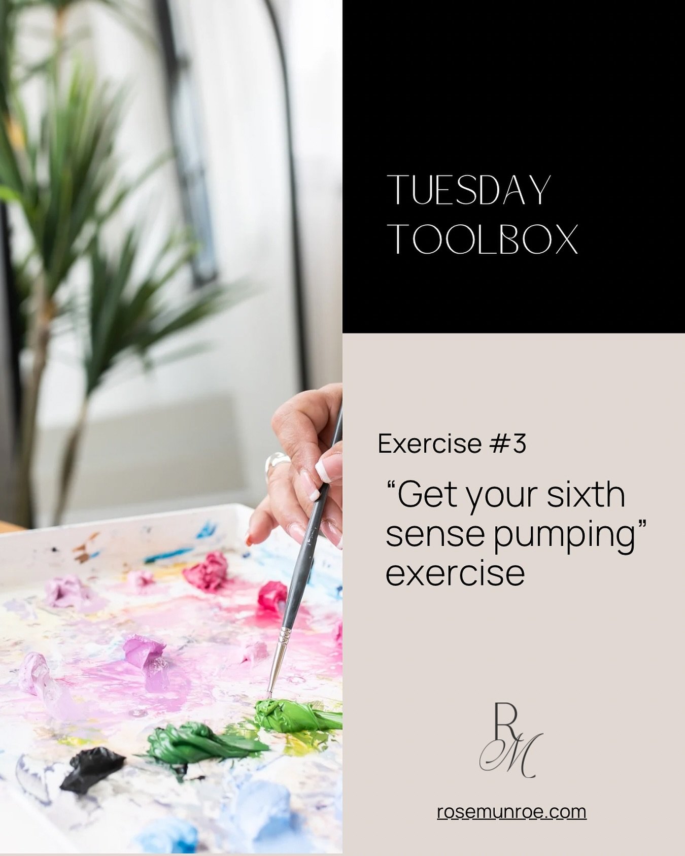 🛠️&nbsp;**Tuesday Toolbox**&nbsp;🛠️

Welcome to my Tuesday Toolbox! 🧰

Introducing tool #3- &ldquo;Get your sixth sense pumping&rdquo; 💕

This exercise is perfect for more left-brained (logical thinkers) individuals interested in tapping into the