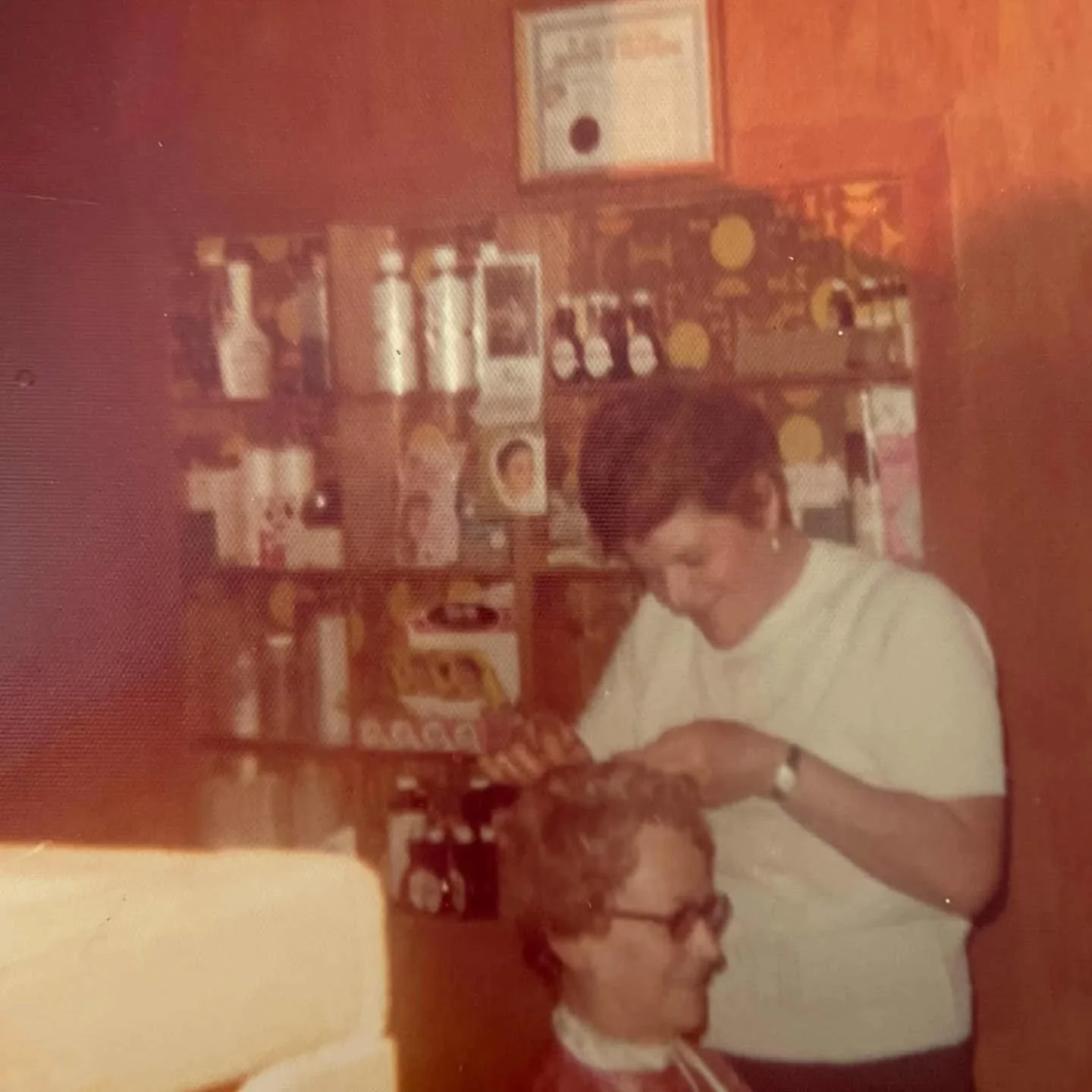 I found this photo of my grandma running her salon over 50 years ago. 

She raised 3 kids, church on Sundays, kids to hockey and skating, home cooked meals all while &quot;doing hair&quot; for 50 years. A business that became a little community of it