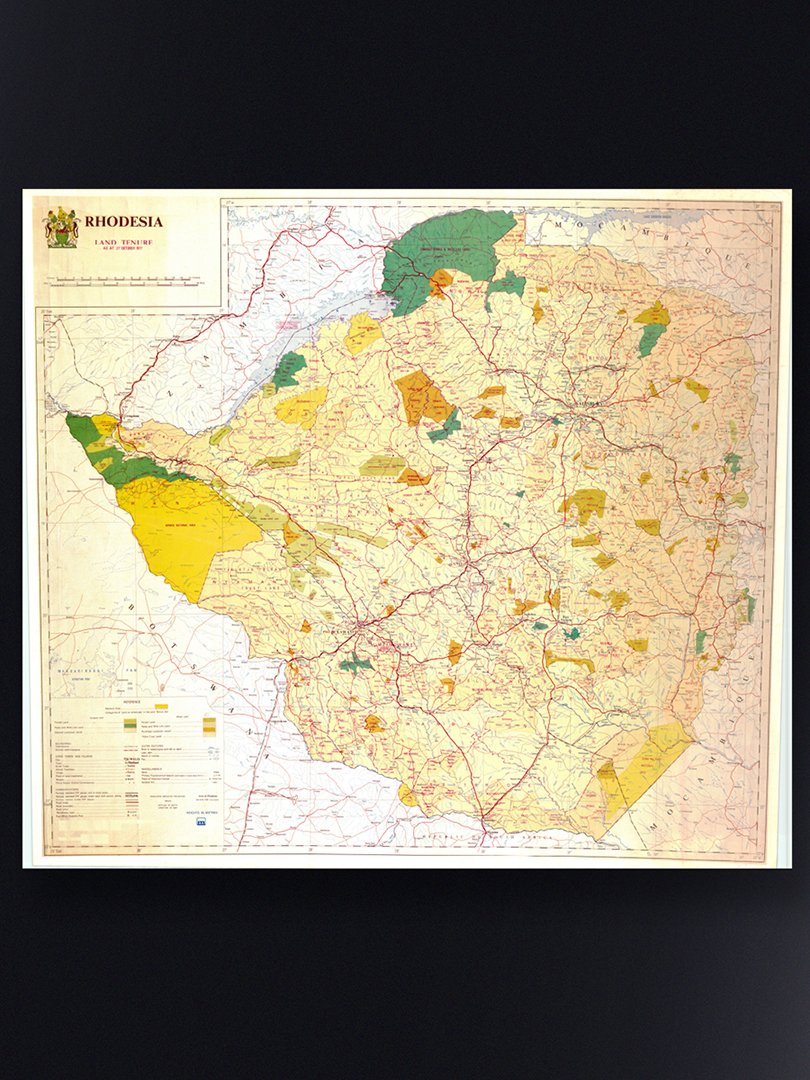 Map of Rhodesia