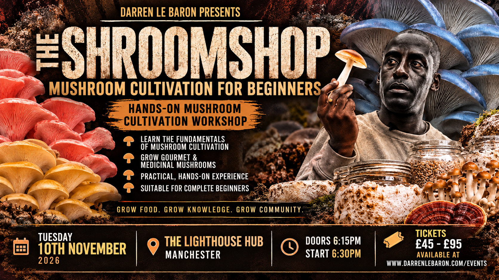 Manchester Shroomshop: Mushroom Cultivation Workshop