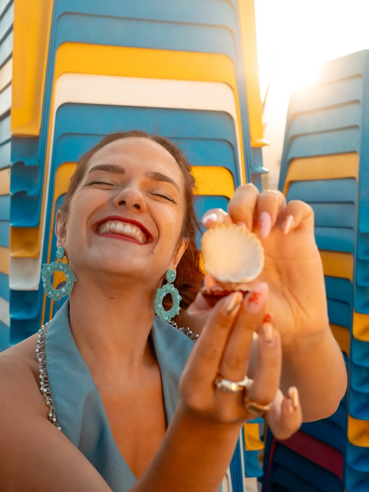 Warning: these earrings may cause sudden beach trips, spontaneous dance moves, and extra long stares. Light as air, cute as summer itself.
#RougeRani #RougeRaniByAkanksha

Behind The Camera @luiskahn 
Muse @sandrineps 
Earrings &amp; shirt @rougerani