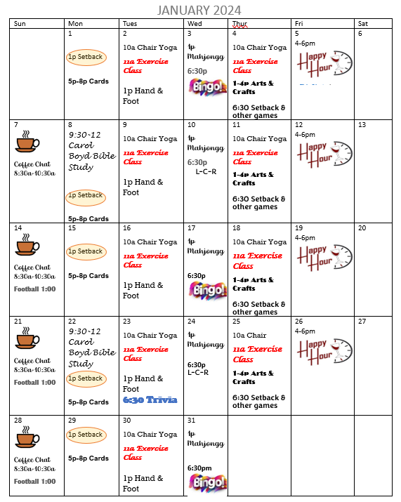 Calendar — News for Beechwood