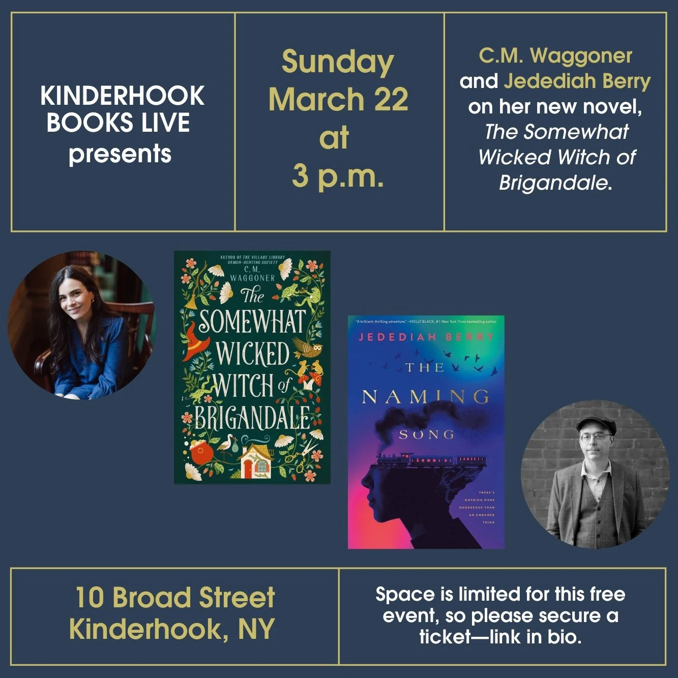 There&rsquo;s nothing like a cozy fantasy to wind down winter and welcome spring!

We&rsquo;re kicking off our 2026 season by celebrating C.M. Waggoner's fabulous new novel "The Somewhat Wicked Witch of Brigandale." Waggoner will be in conv