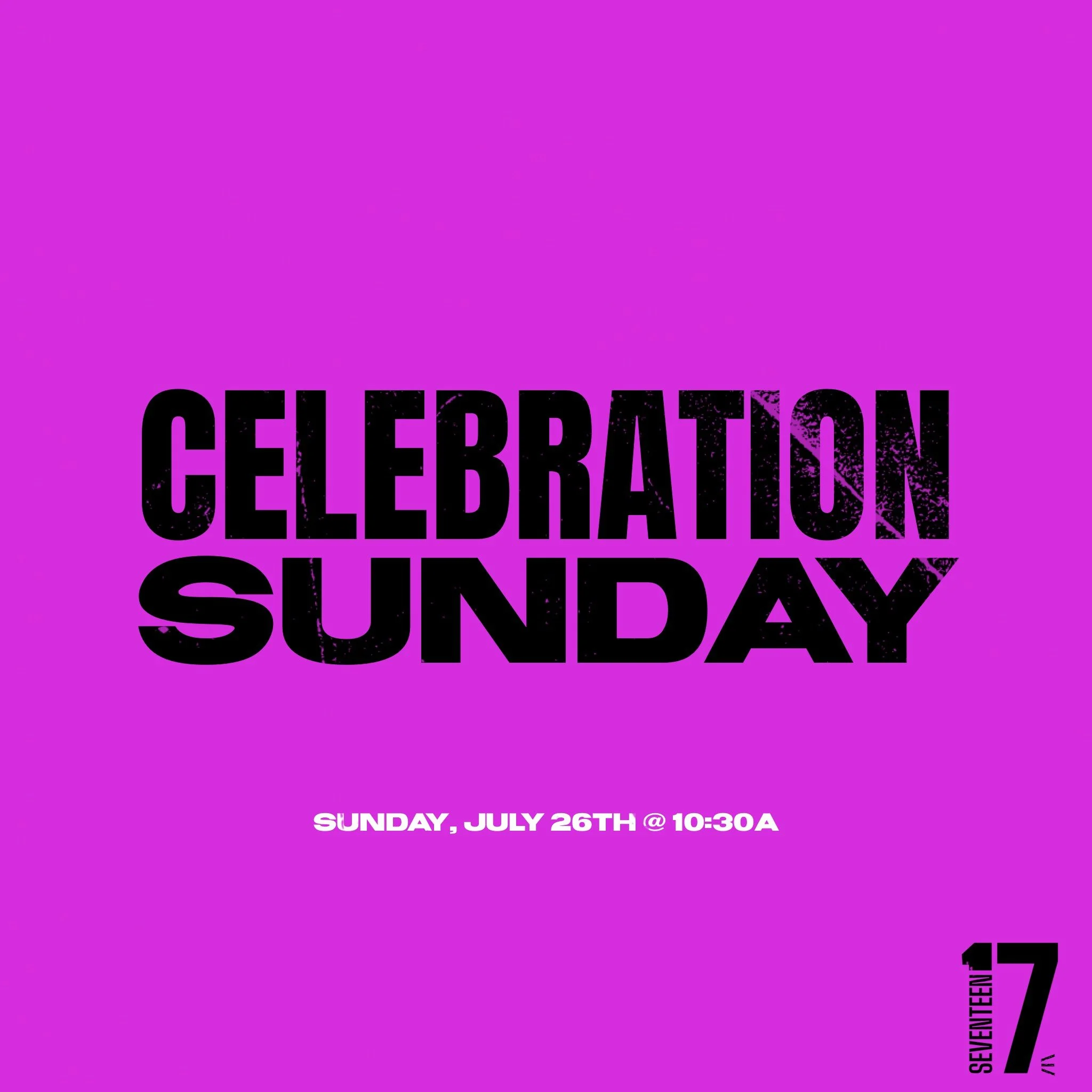 Celebration Sunday