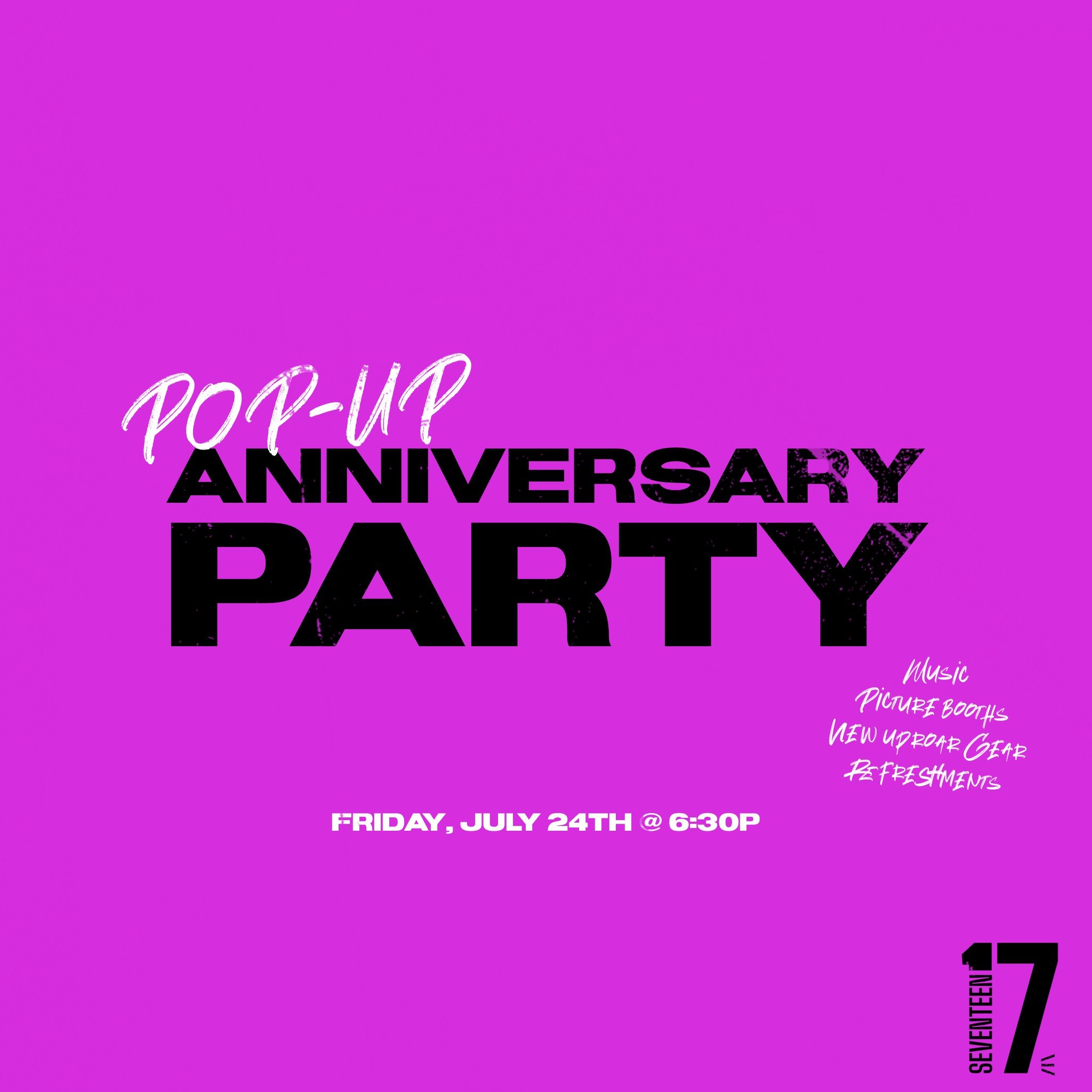 Pop-Up Anniversary Party