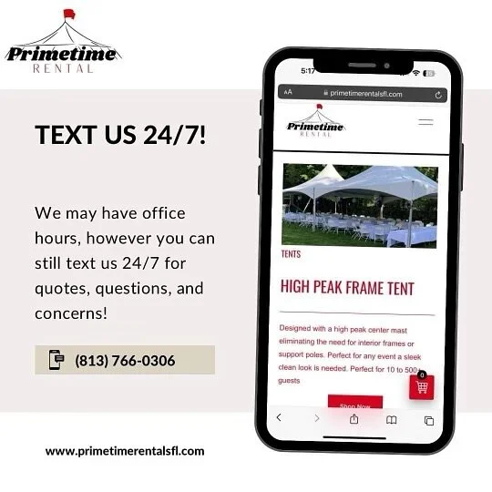 Send us a quick text, and we’ll make sure your party is off the charts! 🔥 
~Tables, Chairs, dance floor, tents, plus more!
_
#primetime #party #tables #chairs #family