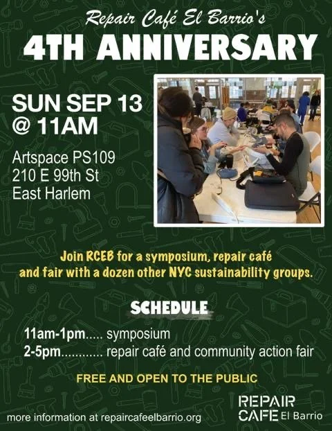 repair coaches and guests during repair cafe el barrio