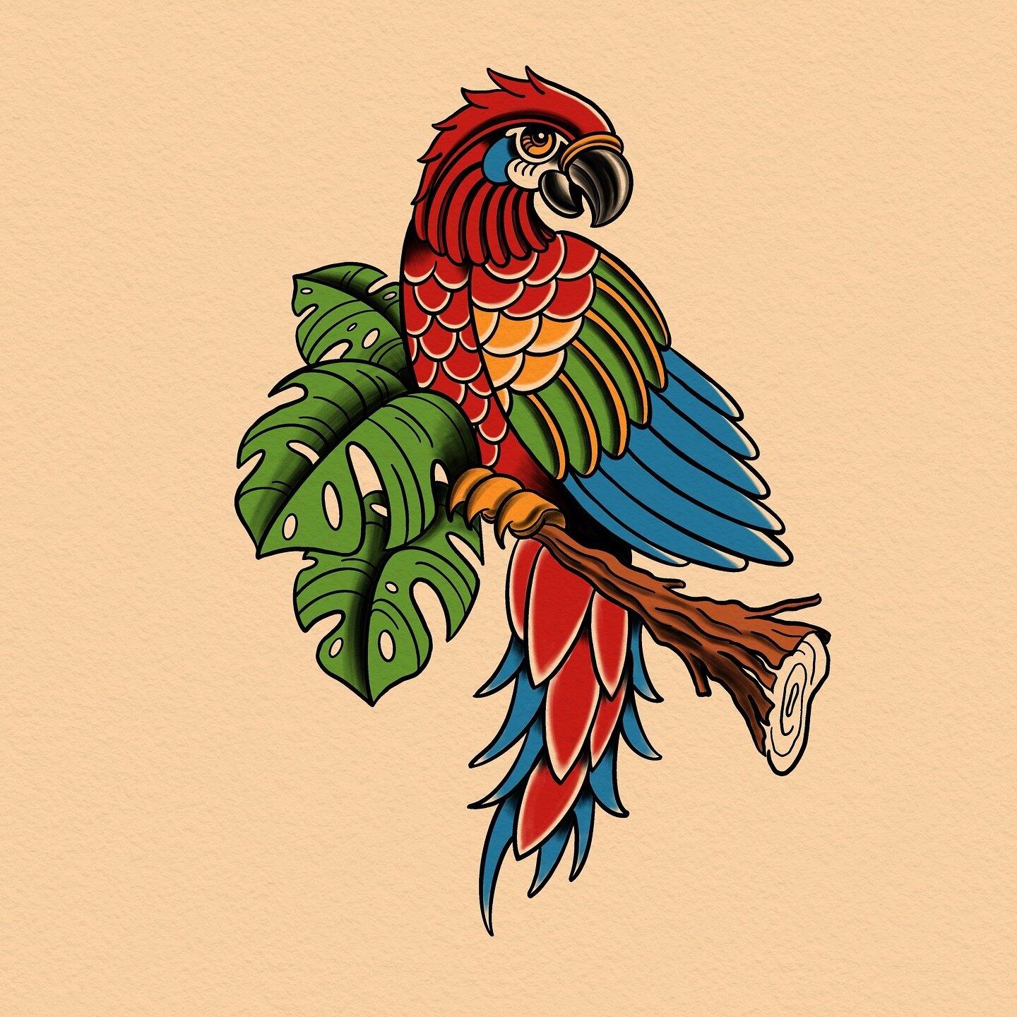 Wish I was in Costa Rica right now 🦜
.
.
.
.
.
.
#tattoo #tattoos #traditionaltattoo #tartooflash #costarica #puravida #parrot #macaw #macawparrot #tattoodesign #tropcial #rainforest #parrots #illustrator #illustratorartist #illustrationage #illustr