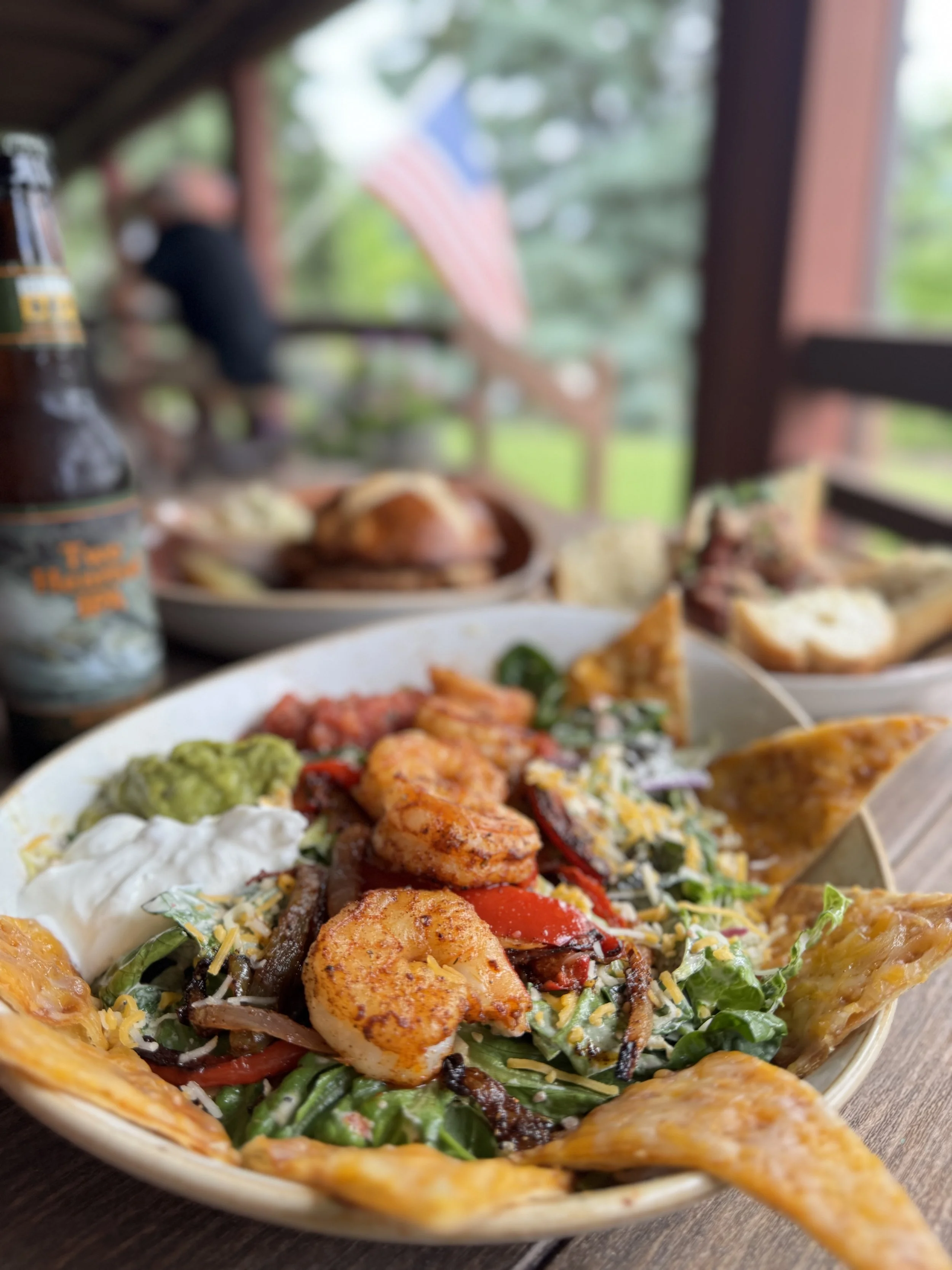 Fajita Salad with Shrimp