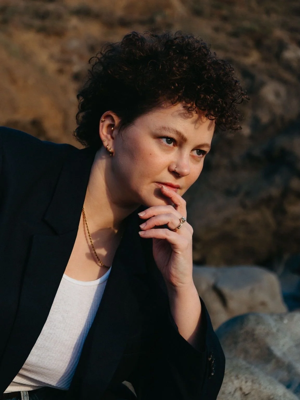 Grace! Feeling themselves! First intimate shoot of the year and such a banger. This was sooo fun to dream up and execute. I want to make you feel hot! (And you&rsquo;d never know this was shot during that heat wave a few weeks back and the beach was 