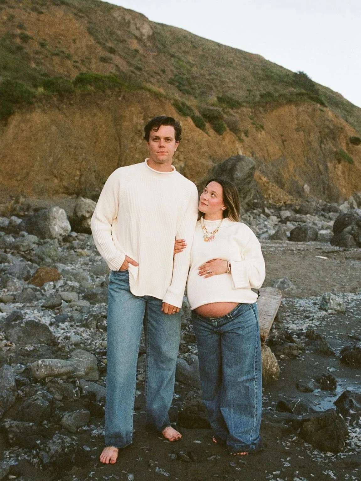 Maternity photos all on film for Lainey and Justin! Of course my favorite photo is the one where the mirror got stuck and weirdly exposed
