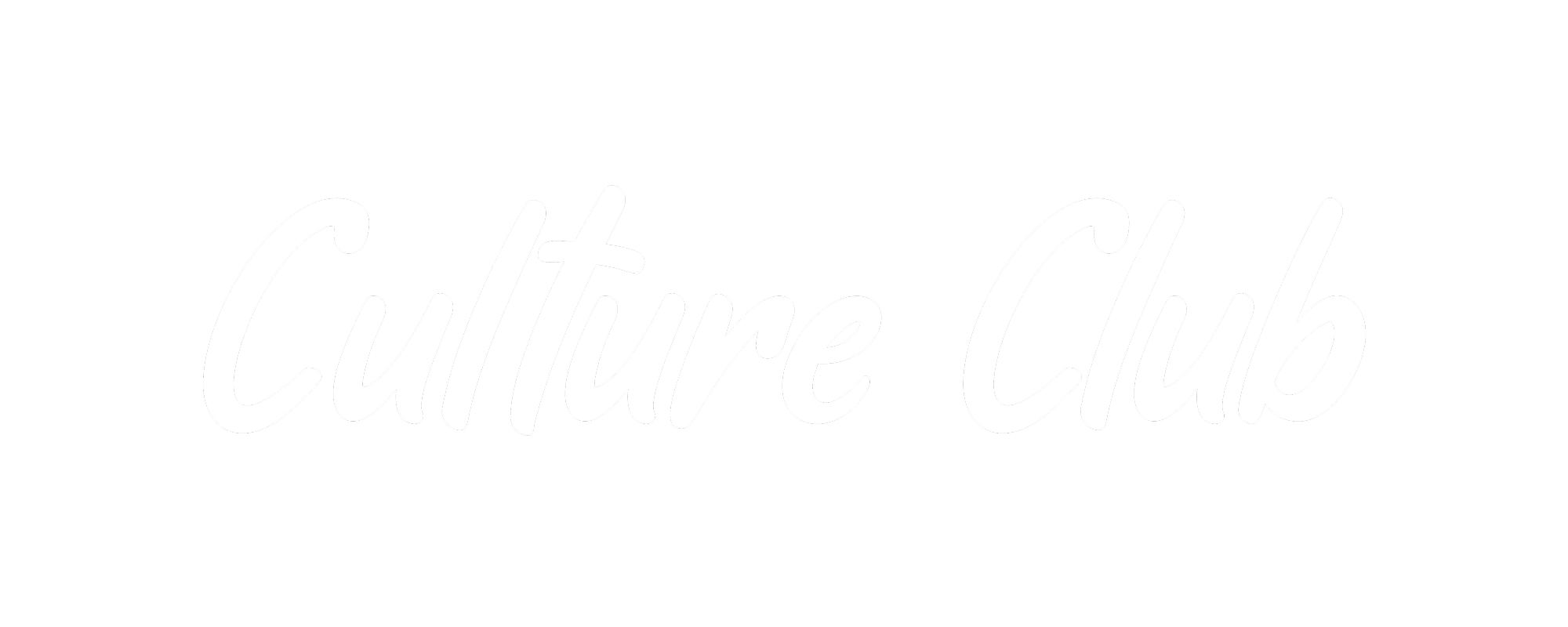 White text on black background reading 'Culture Club'.