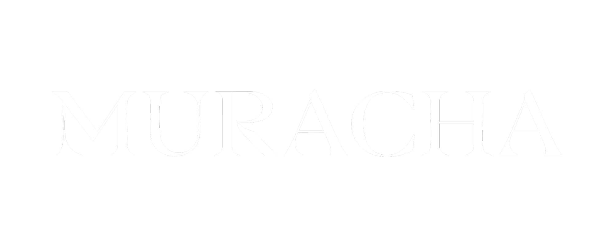 The word 'MURACHA' in large white serif font against a black background.