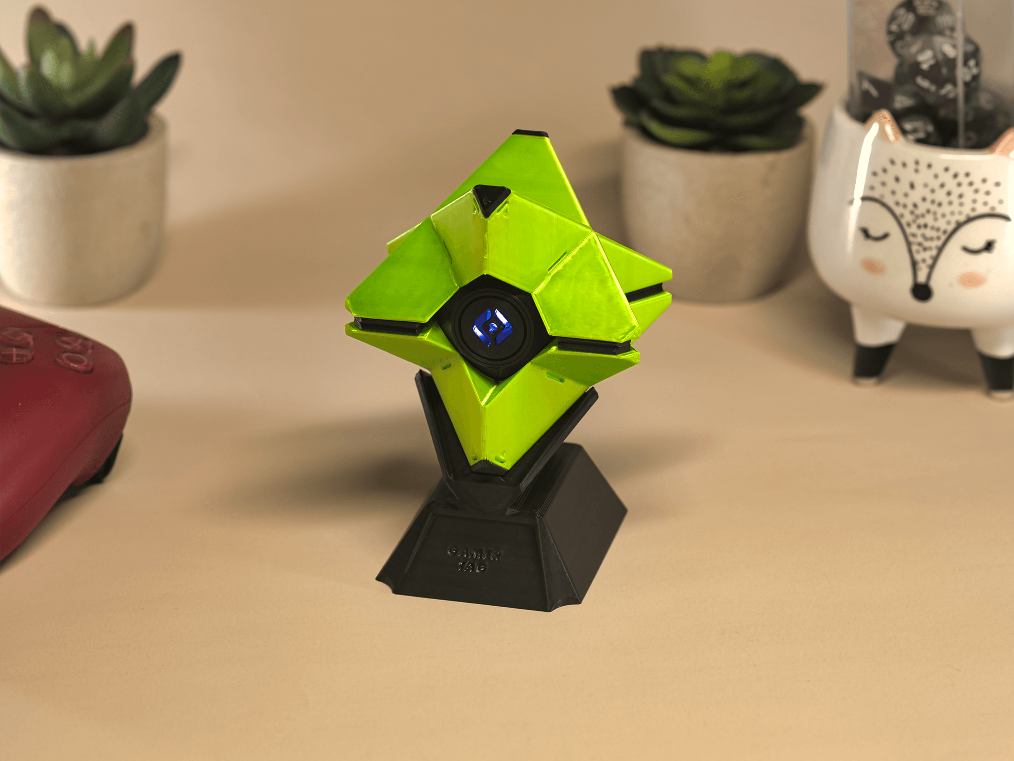 Destiny 2 Ghost Replica With LED and Gamertag Stand 3D Printed Battery Operated (6).png