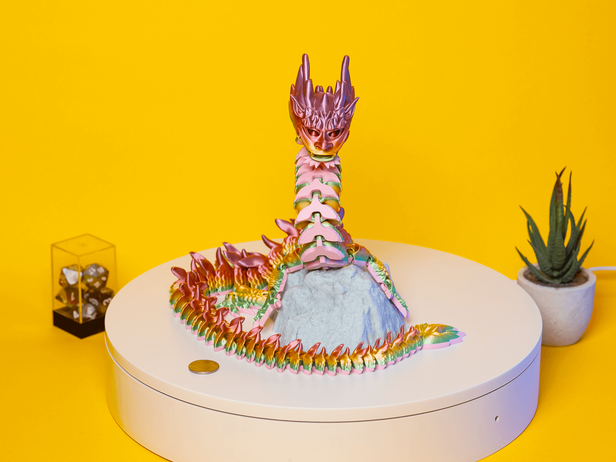 Chinese Emperor Dragon Articulating Fidget Pet 3D Printed Standable Imperial (8).png