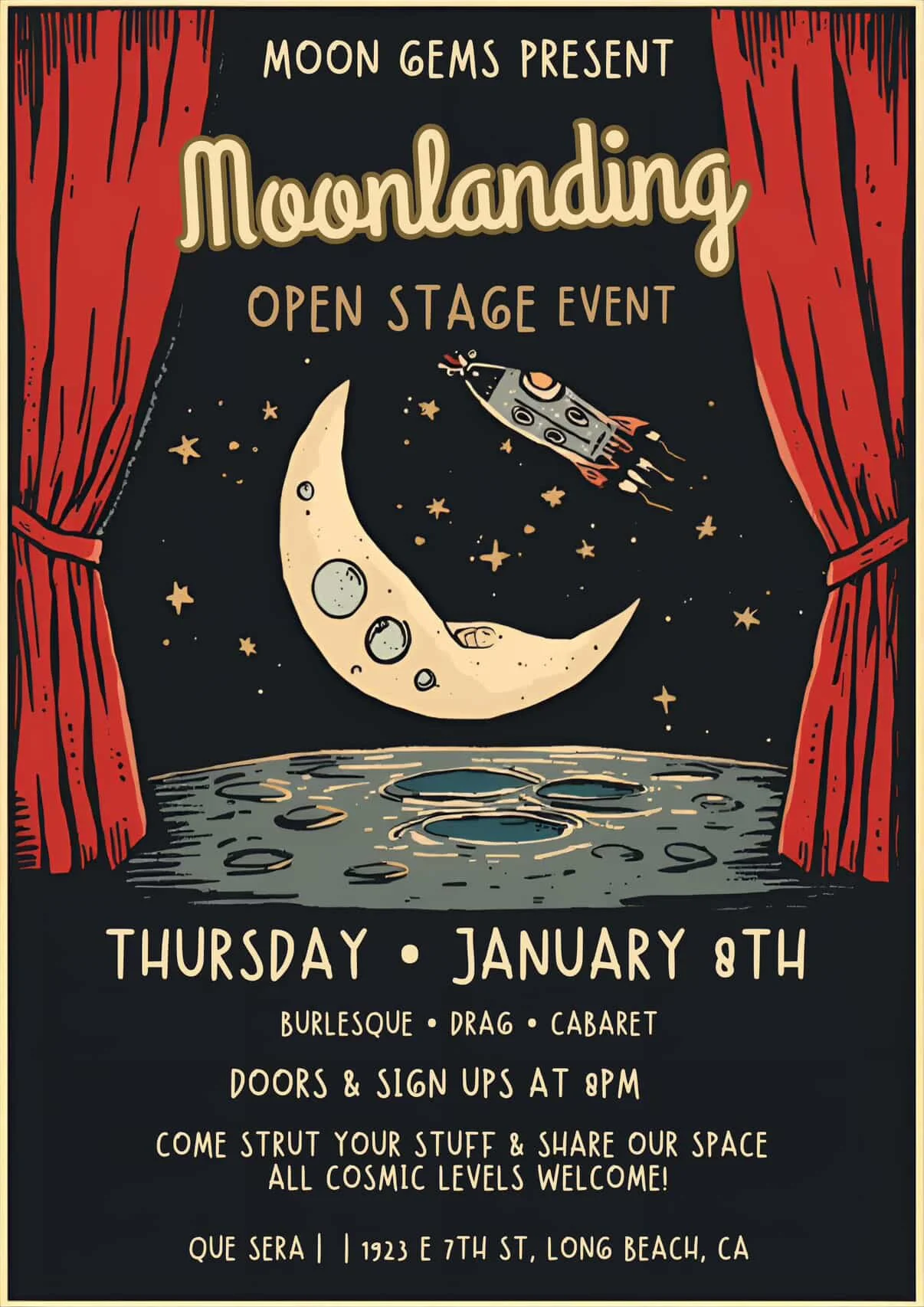 Moonlanding: Open Stage Night