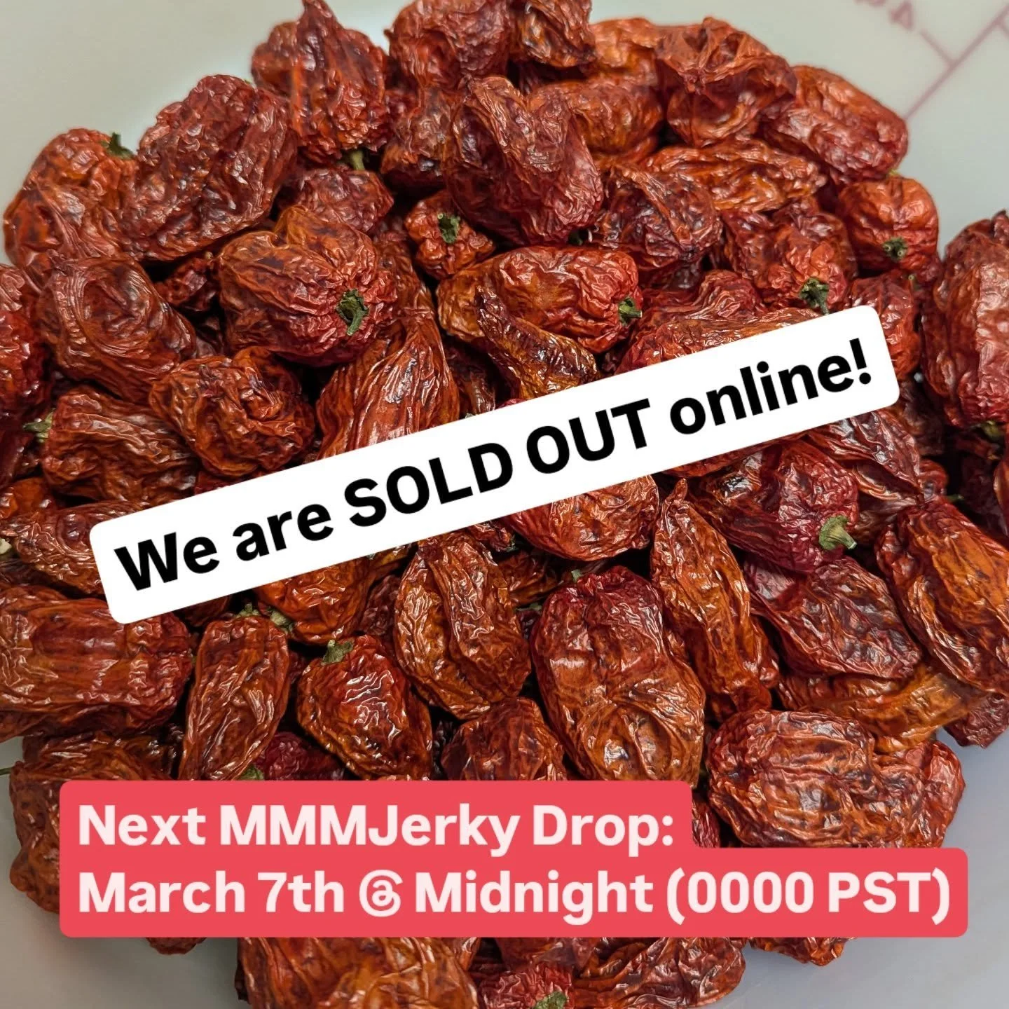 All of Jan/Feb orders are now enroute to their new destinations. Thanks for your wavering patience as we navigate through our growing pains.
Have a Carolina Reaper of a Valentine's Day!

🍀Stay tuned for the next drop as there will be some unexpected