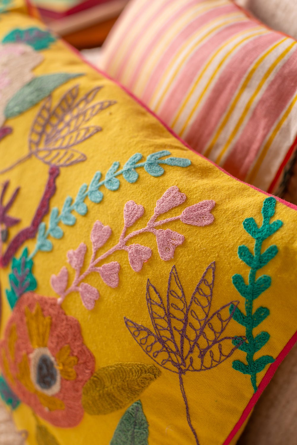Beetle Embroidered Cushion Cover CC1090 by Ian Snow 2.jpeg