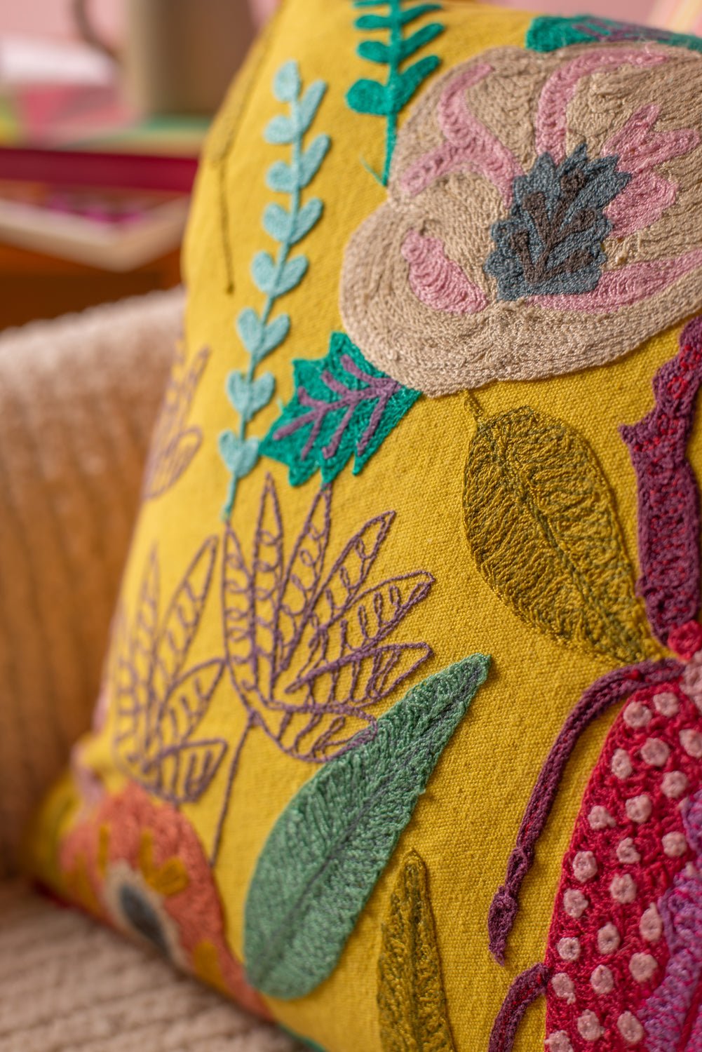 Beetle Embroidered Cushion Cover CC1090 by Ian Snow 5.jpeg