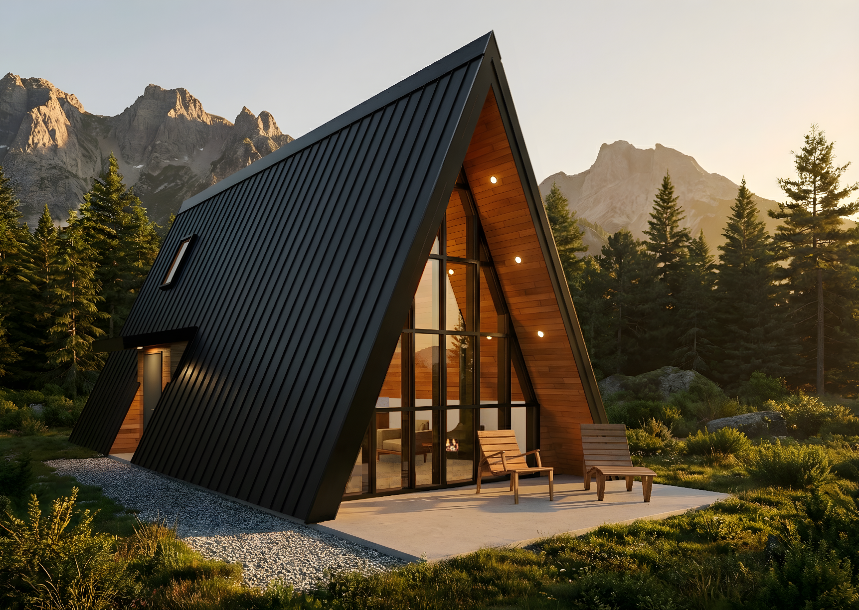A-Frame in the mountains