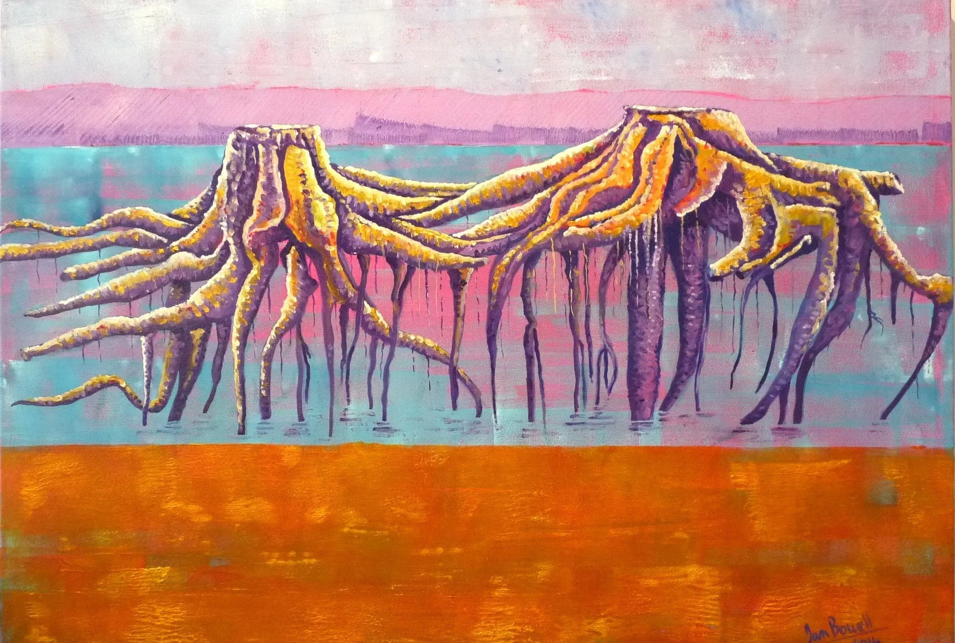 Beach Aliens (605x835)
Oil Paint on stretched canvas