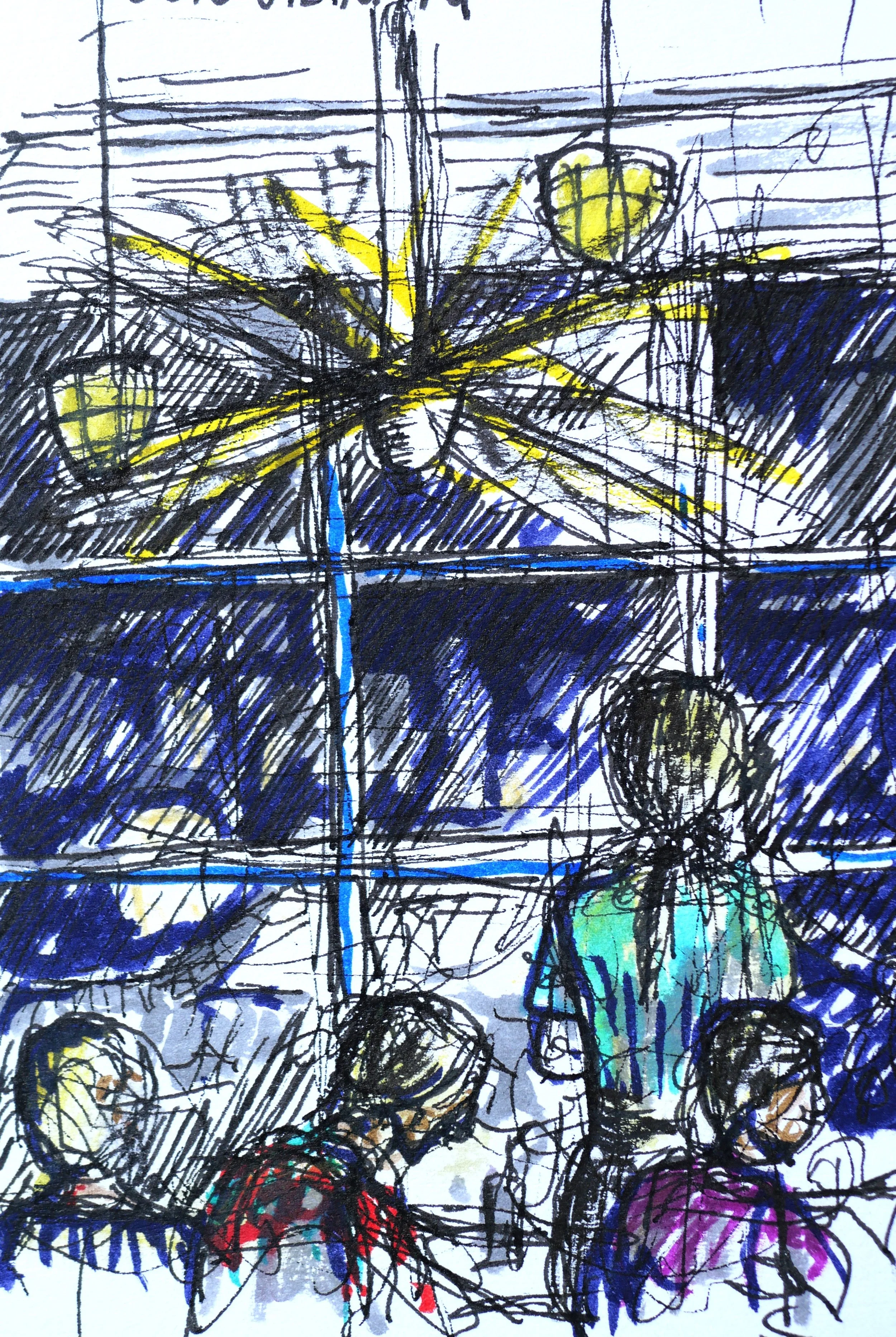 Propaganda Bar, Saigon, Vietnam
 (140x90) 
Fibre Tipped Pen and Brush Pen