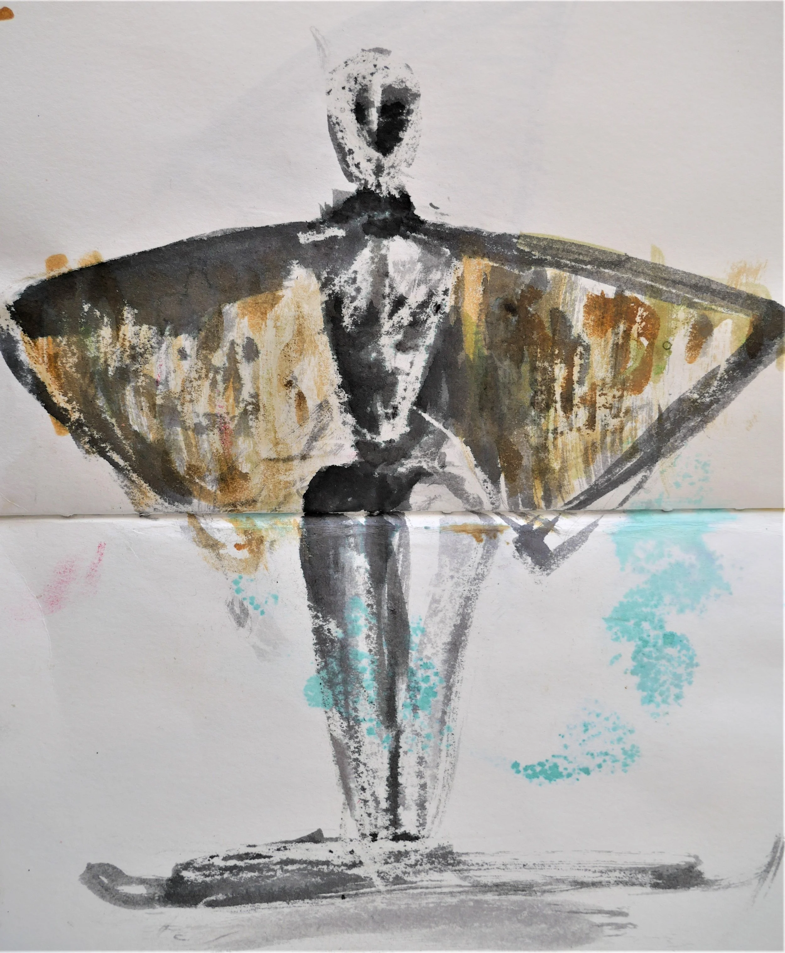 Working Drawing (205x290)
Brush Pen, Ink wash and Wax
