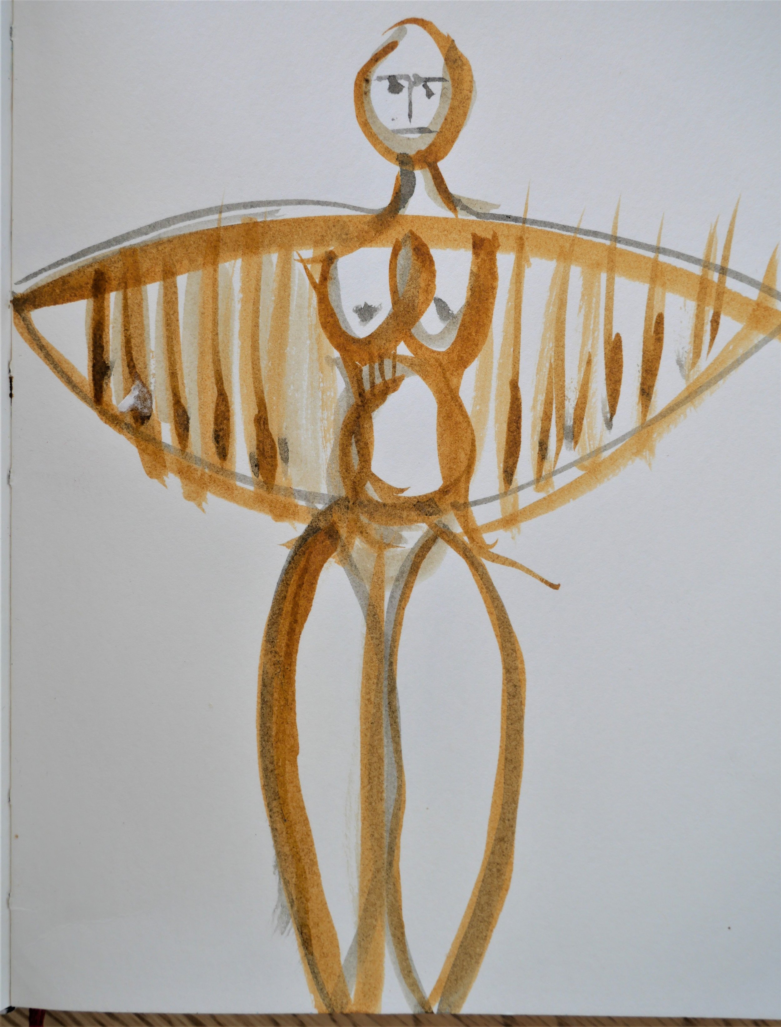 Working Drawing (145x205)
Brush Pen and Ink wash 