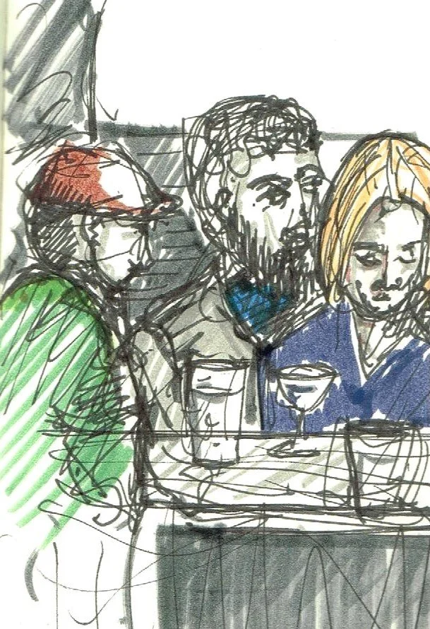 Bar, Nelson (85x130) 
Fibre Tipped Pen and Brush Pen