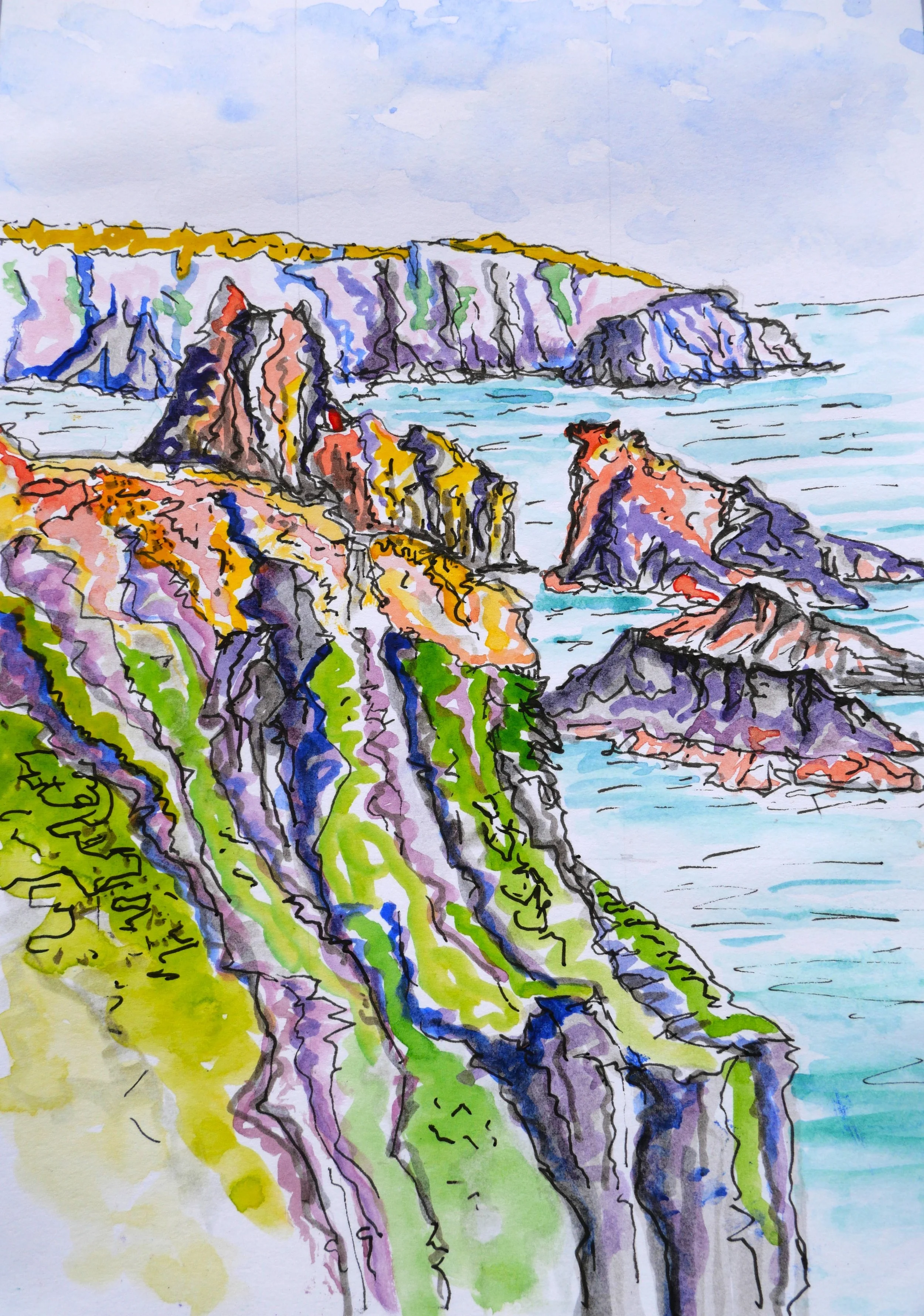 Study 17 (210 x145)
Water Colour and Fibre Tipped Pen.