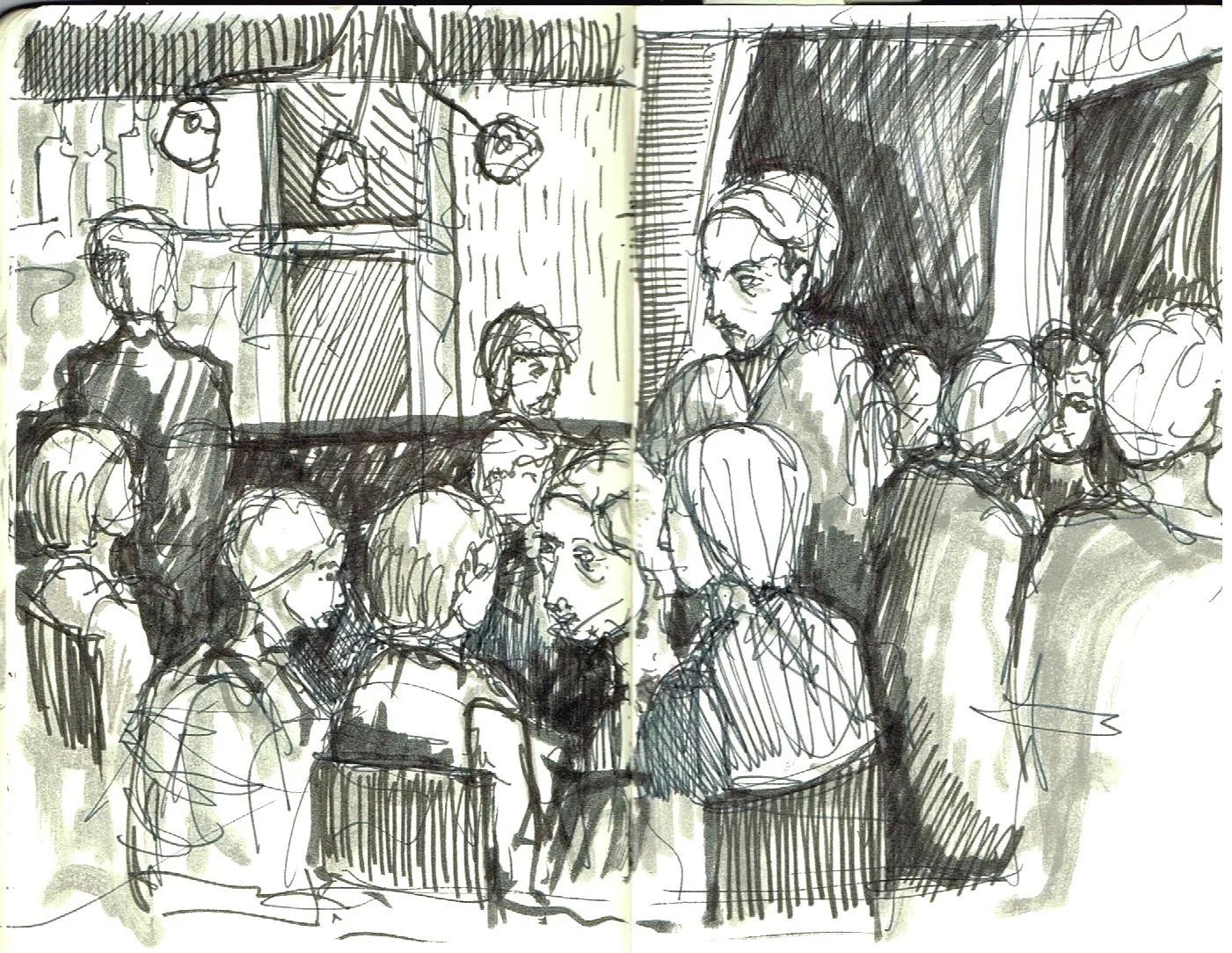 The Free House, Nelson (140x180) 
Fibre Tipped Pen and Brush Pen