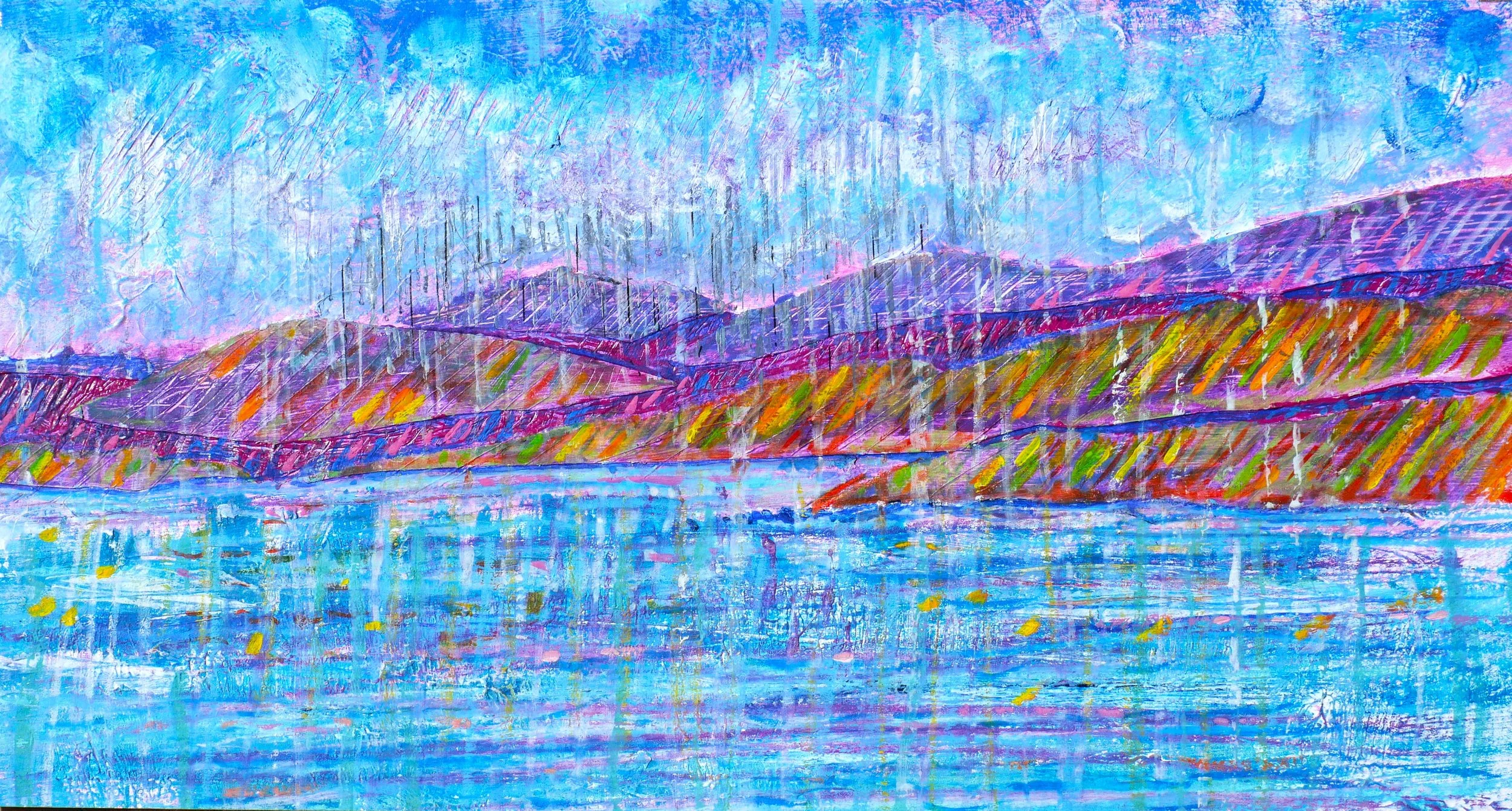 Study 11 (160x300)
Acrylic Paint, Brush Pen, Crayon, Water Colour on Gesso treated paper.