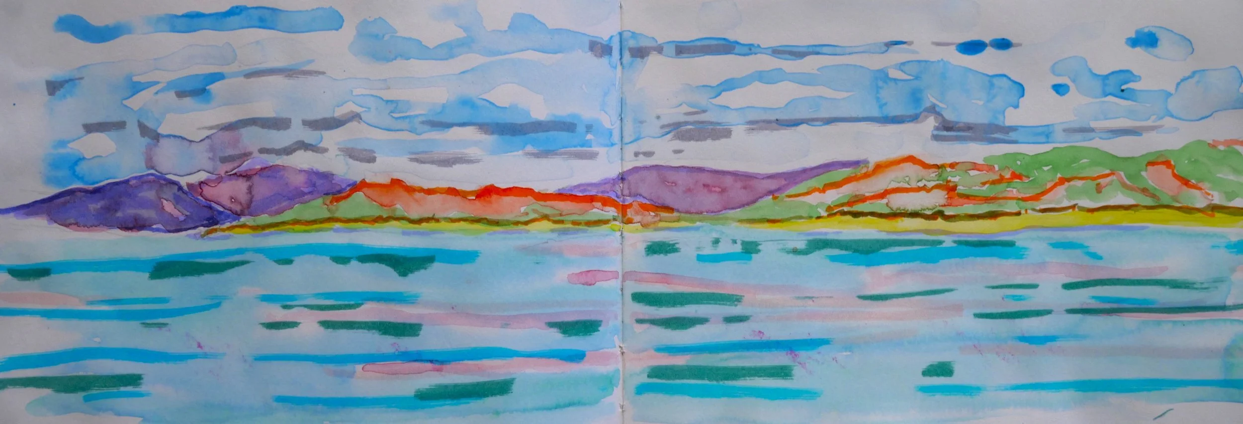 Study 20 (140x420 )
Water Colour, and Brush Pens.