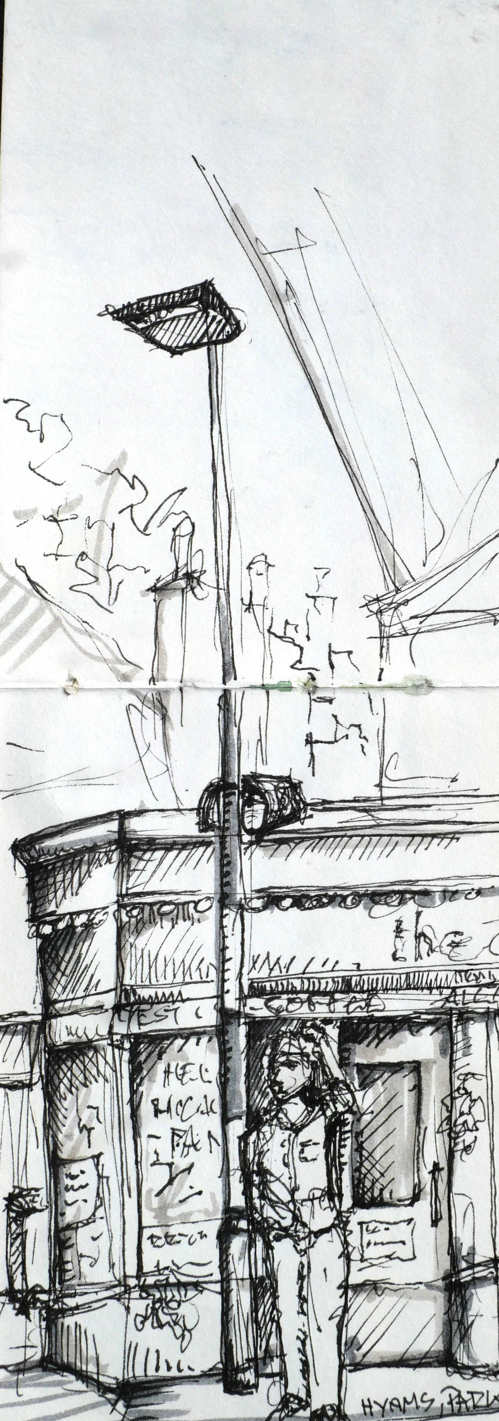 Highams Park, London. (85x230)
Brush Pen and Fibre Tipped Pen.