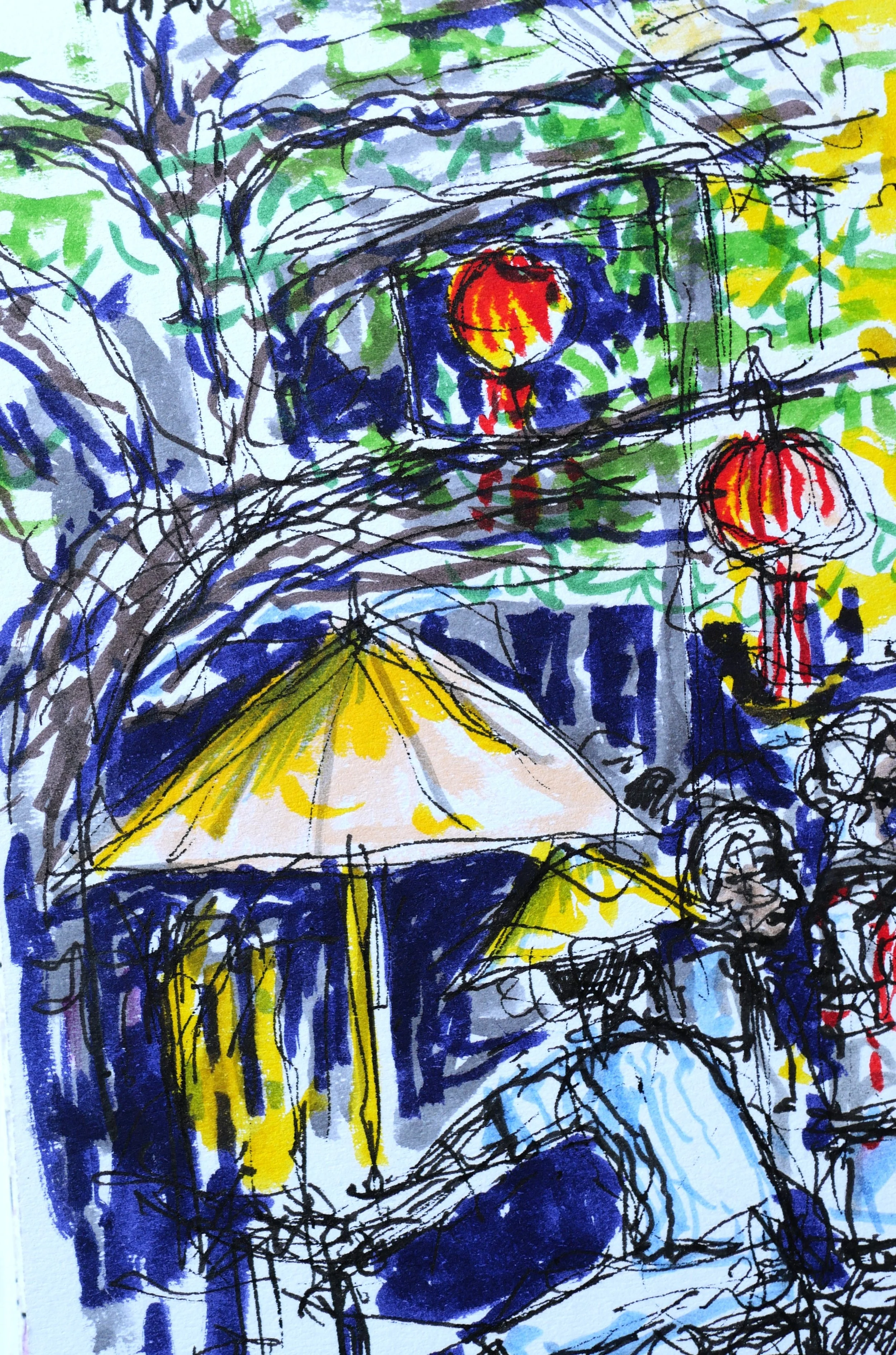 Hoi An, Vietnam
 (140x90) 
Fibre Tipped Pen and Brush Pen