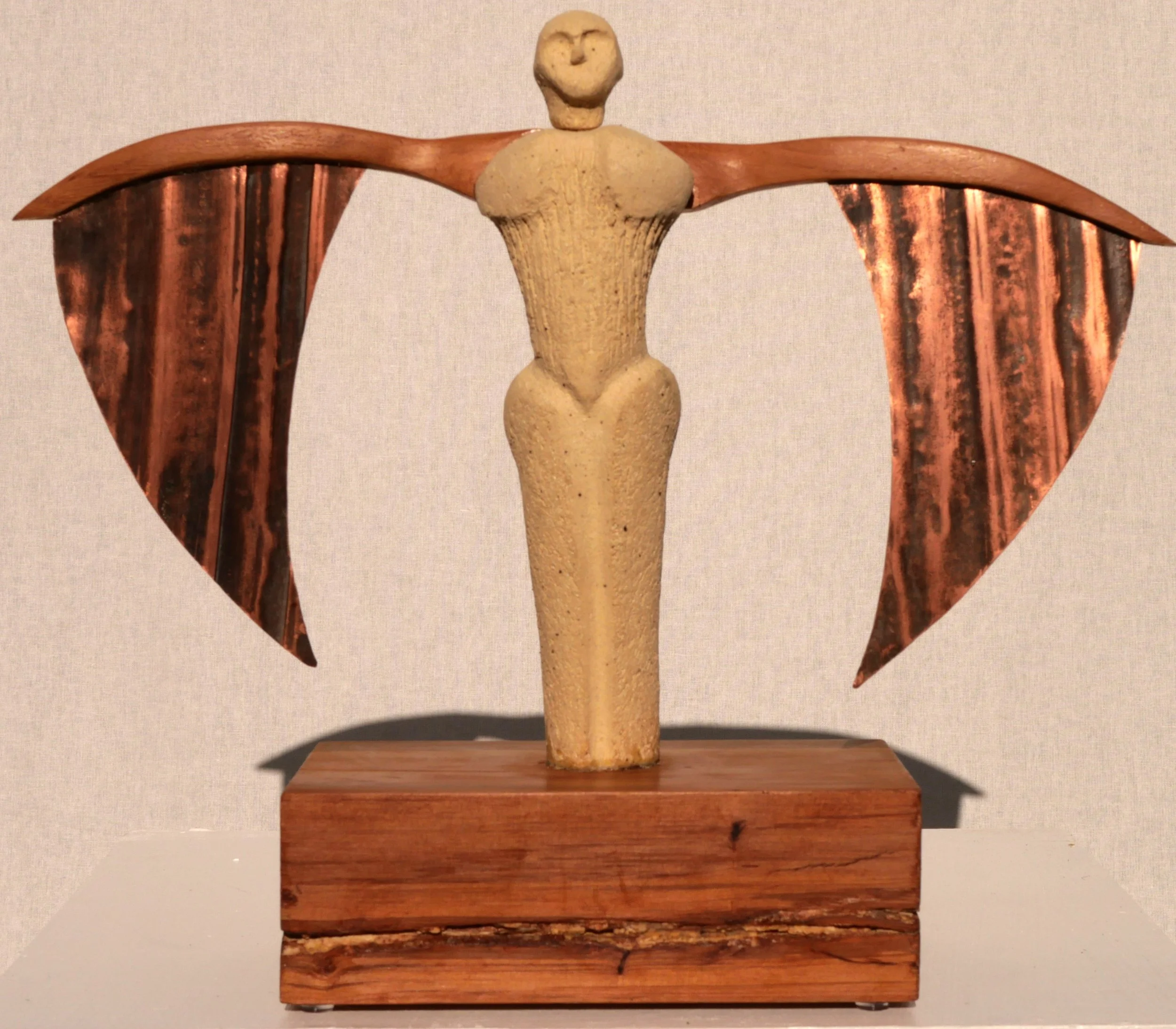 Maquette 5 (255x380x55)
Ceramic, Copper and Wood (Matai)
Rimu base