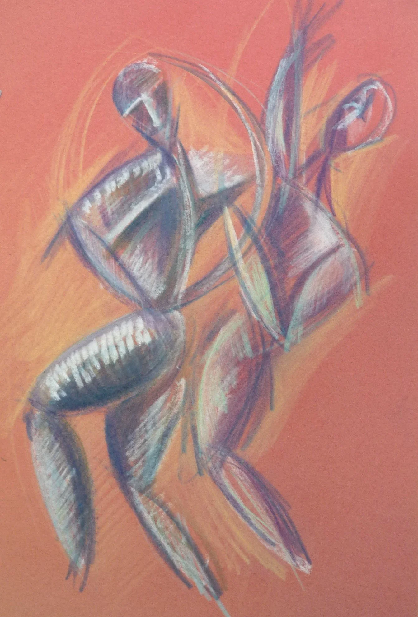 Colour Pencil and Acrylic Paint drawing (210x297)