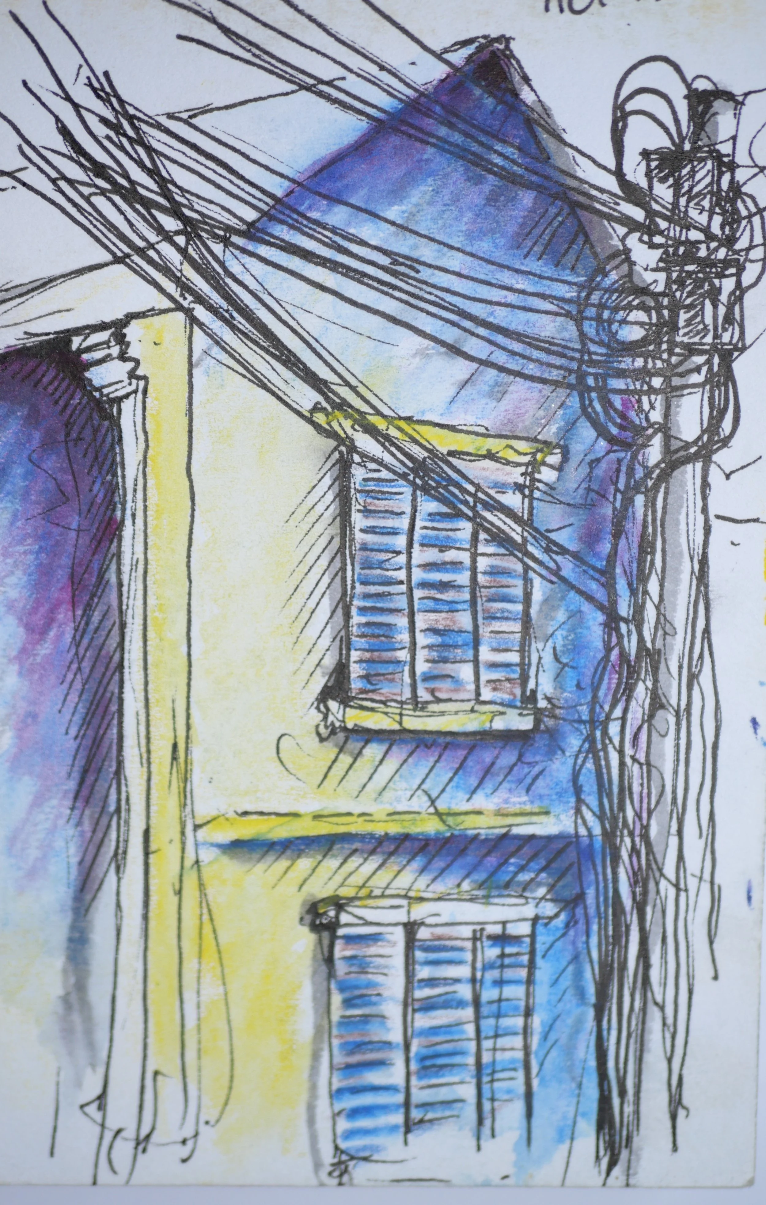 Hoi An, Vietnam
 (90x140) 
Fibre Tipped Pen, Brush Pen and Colour Pencil