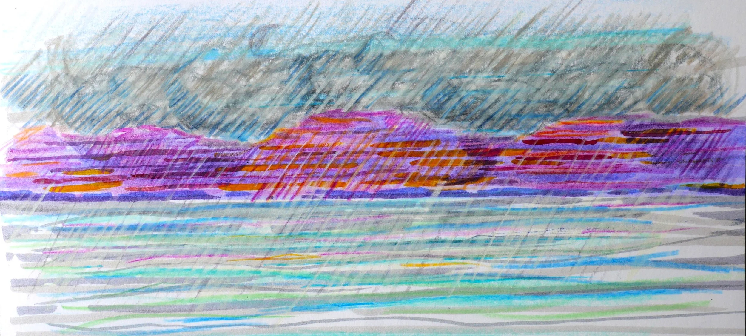 Study 6 (95x205)
Water Colour, Crayon and Brush Pen.