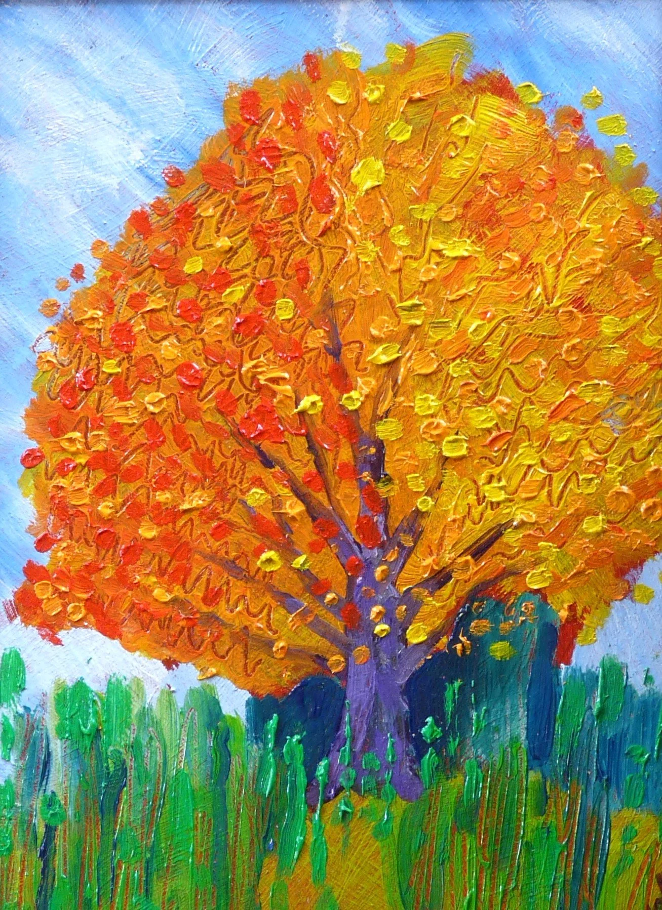 Autumn Tree (150x210)
Oil Paint on Board
