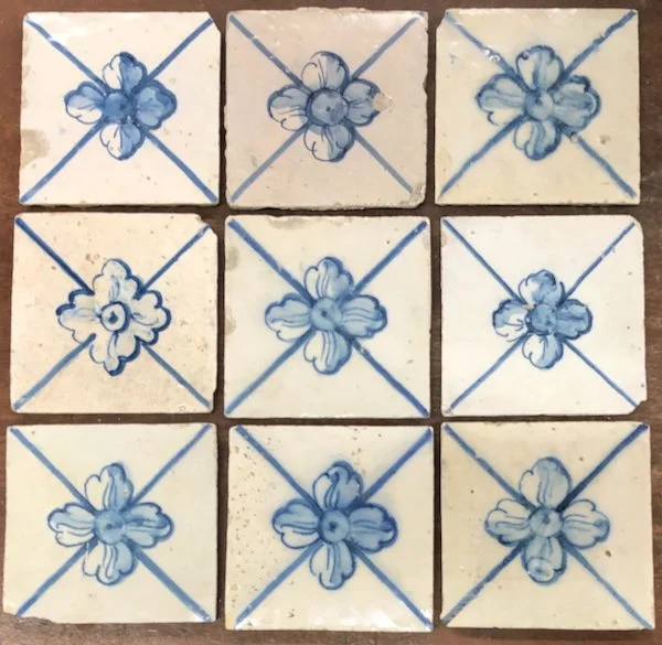 Portuguese Antique Floral Tile