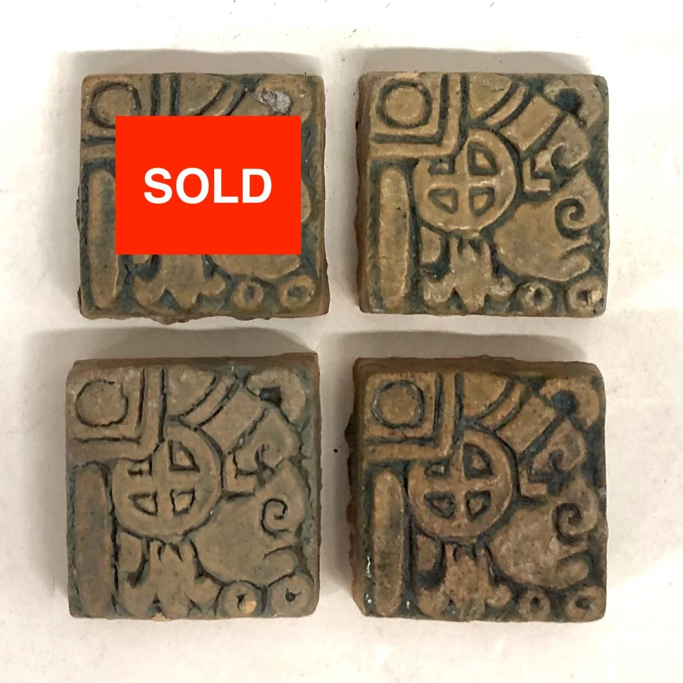 Malibu Miniature Tiles with Mayan Face Version 1