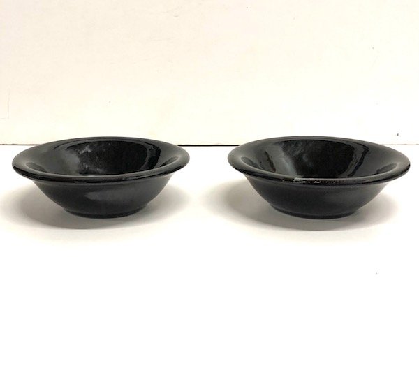Bauer Vintage Black Plain Ware Bowls 6"