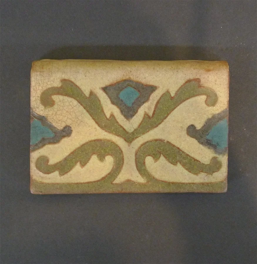 S & S Decorated Bullnose Tile