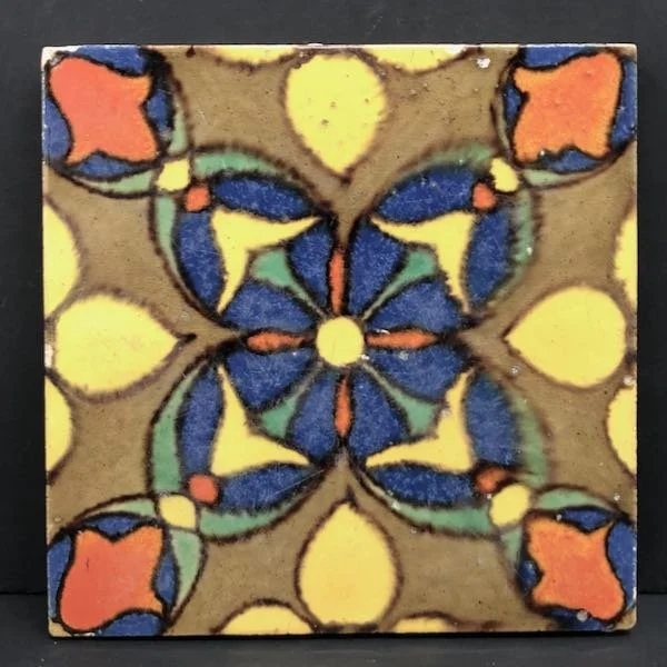 Large Vintage Malibu Tile — Wells Antique Tile & Pottery