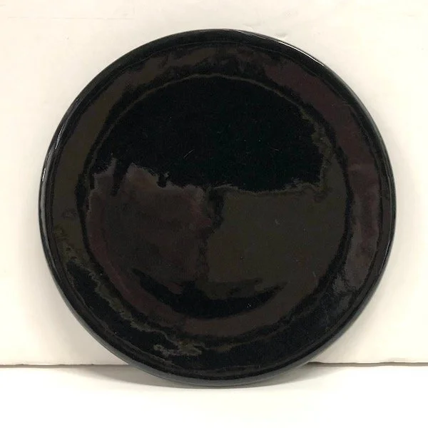 Bauer Vintage Black Plain Ware Plates 6"