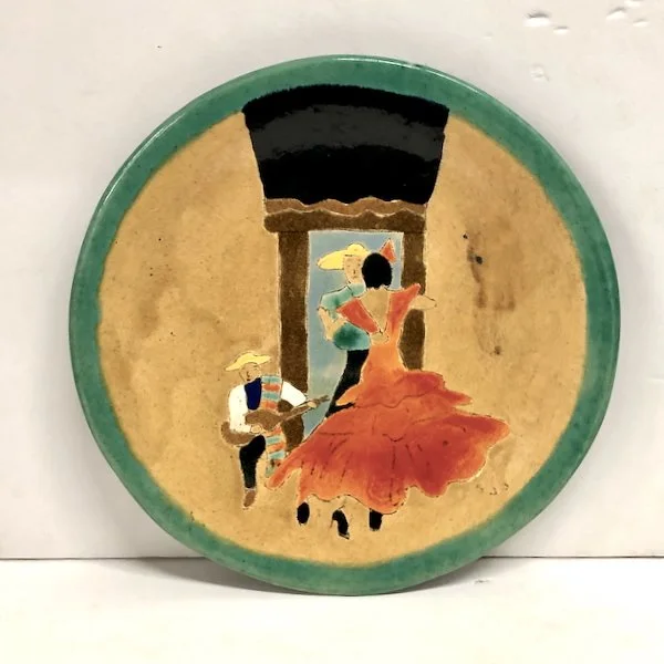 San Jose Plate with Dancers 8"